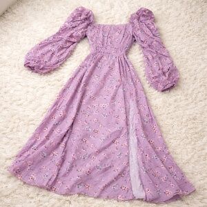 Romantic Floral Midi Dress 🌸